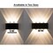 Contemporary Decorative Waterproof Black Aluminum Wall Lamp for Indoors and Outdoors - Sleek Design - Energy-Efficient LED Light Fixture for Porch, Patio, Garden, and More - Stylish Lighting Solution, Long-lasting LED Bulb.